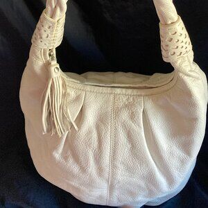 NWOT Coldwater Creek Leather Hobo Bag - Winter White